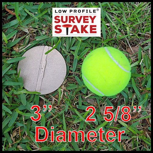 Low Profile Brass Survey Stakes - 2-Pack