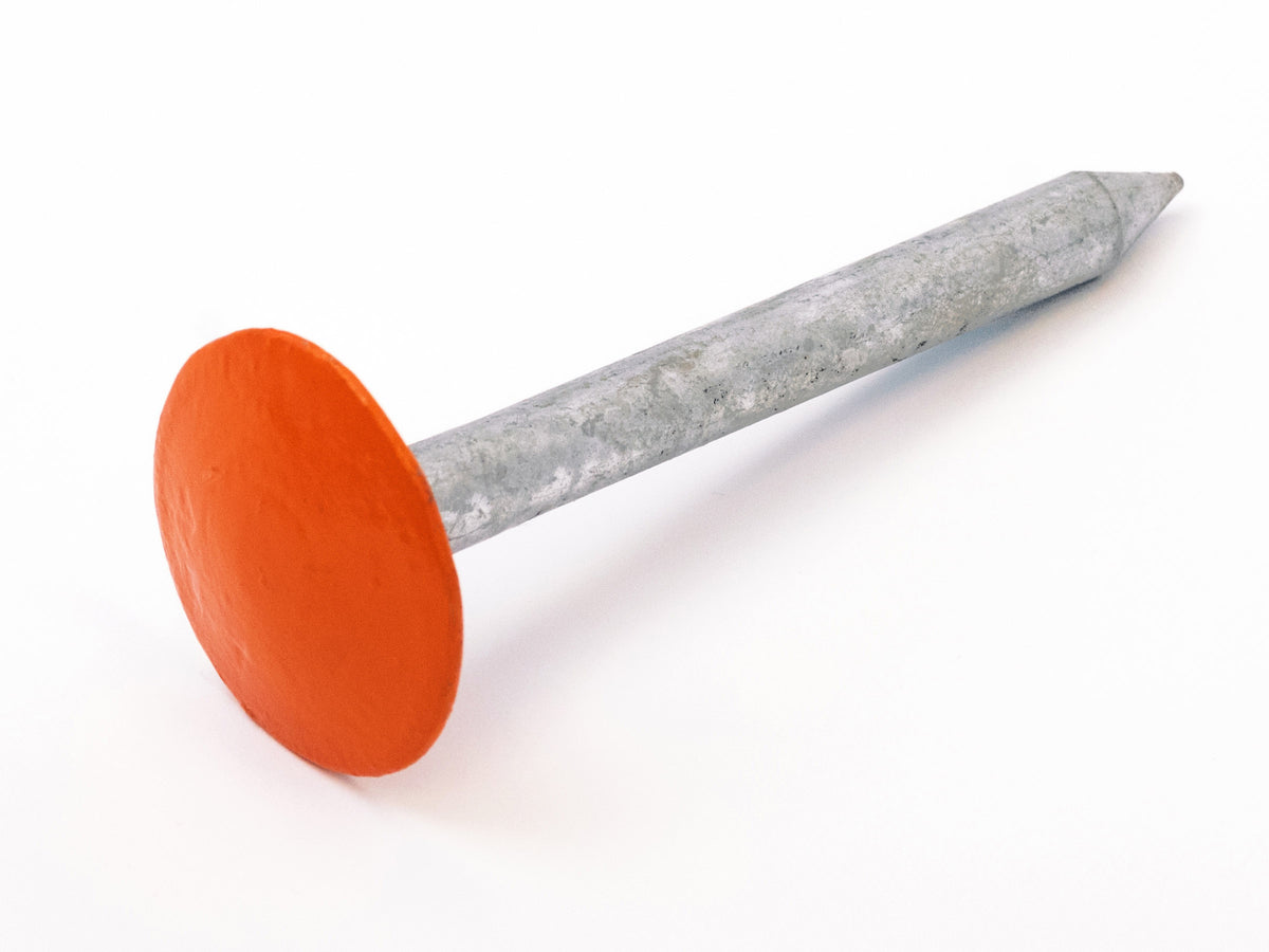 Low Profile Survey Stakes - Hi-Vis Orange - 4 Pack