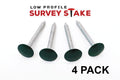Low Profile Survey Stakes & Survey Markers - Green - 4 Pack