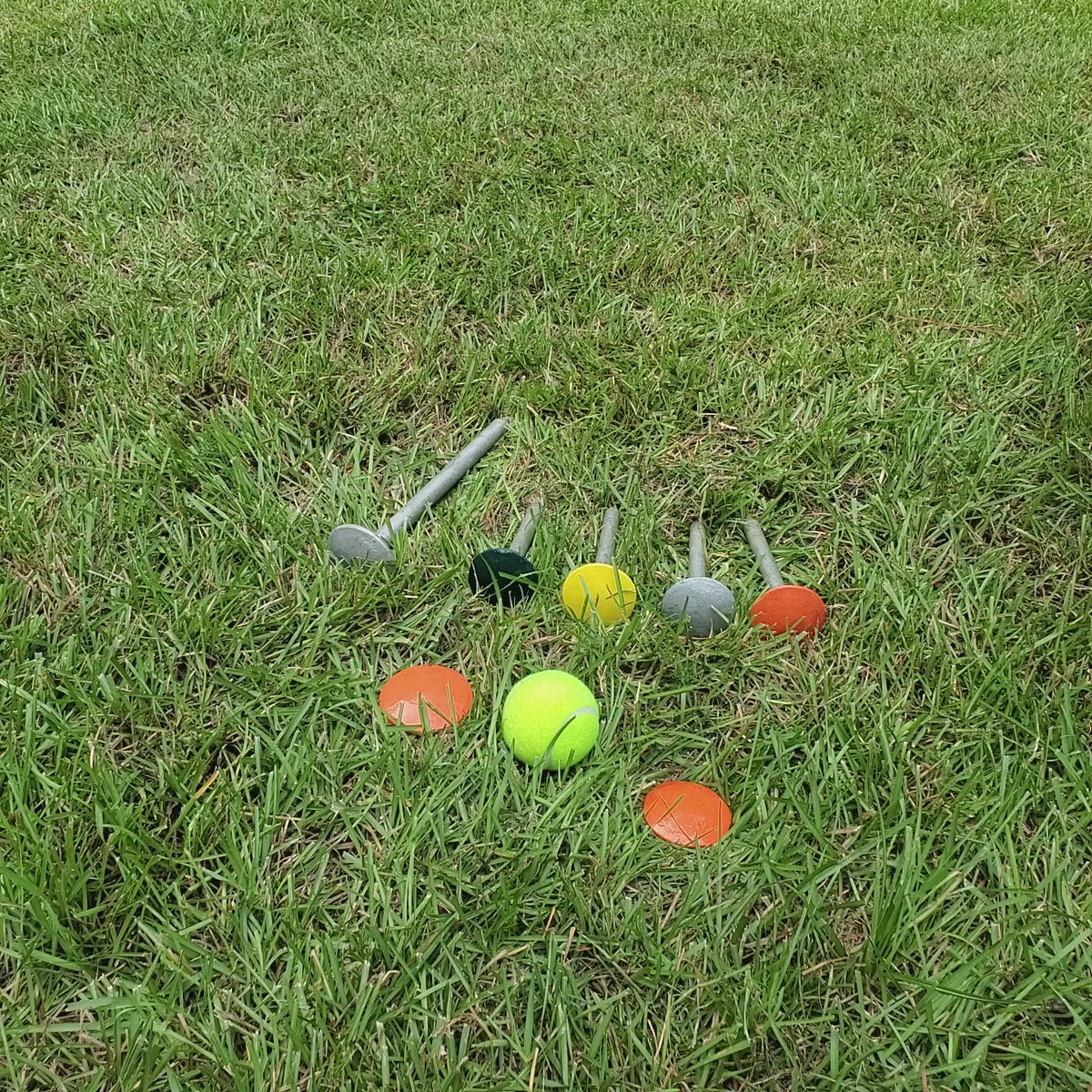 Low Profile Survey Stakes - Hi-Vis Yellow - 4 Pack
