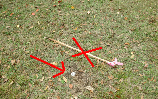 Low Profile Survey Stakes & Survey Markers - Plain- 12 Pack